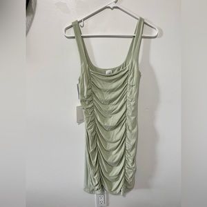 mint colored midi dress